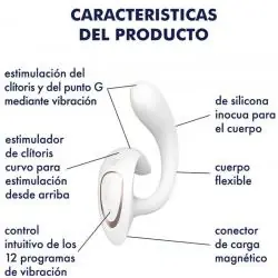 Satisfyer - g for goddess 1 vibrador rabbit blanco