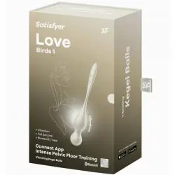 Satisfyer - love birds bolas kegel vibradoras blanco