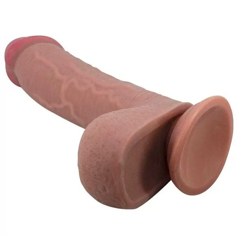 Pretty love - sliding skin series dildo realístico con ventosa piel deslizante mulato 23.4 cm Pretty love - sliding skin series dildo realístico con ventosa piel deslizante mulato 23.4 cm