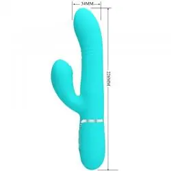 Pretty love - vibrador punto g multifunción verde agua