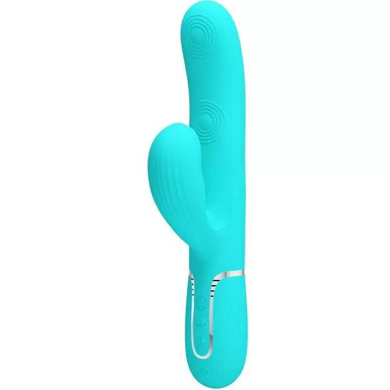 Pretty love - perlita vibrador punto g 3 en 1 multifunción verde agua