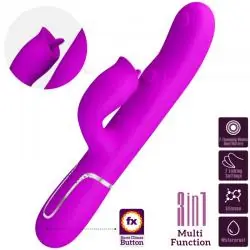 Pretty love - vibrador rabbit con licking fucsia Pretty love - vibrador rabbit con licking fucsia
