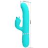 Pretty love - vibrador rabbit con licking verde agua - 2