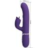 Pretty love - vibrador rabbit con licking morado - 2