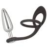 Star Fucker Slim Plug con anillo negro, de lado