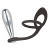 Star Fucker Glider Plug con anillo negro, de lado