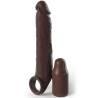 Pipedreams extension w strap 17,78 cm brown - 1