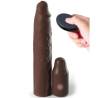 Pipedreams sleeve 22,86 cm + 7,62 cm plug remote brown - 1