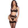 Chilirose - cr 4697 set cuatro piezas negro - 1
