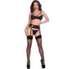 Chilirose - cr 4697 set cuatro piezas negro - 4