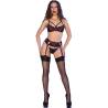 Chilirose - cr 4698 set cuatro piezas rojo & negro - 3