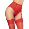 Chilirose - cr 4718 liguero & medias rojo - 1