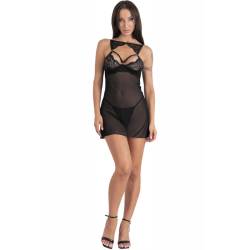 Livco corsetti fashion - krolina lc 90734 chemise + tanga negro - - 3 Livco corsetti fashion - krolina lc 90734 chemise + tanga negro - - 3