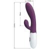 Pretty love - alvis vibrador rabbit & punto g morado - 7