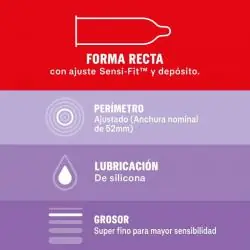 Durex sensitivo contacto total 12 uds