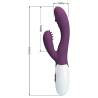 Pretty love - andre vibrador rabbit & estimulador punto g morado - 7