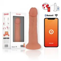 Oninder - large bogotã dildo vibrador 9 velocidades natural 22 cm -o- 4.5 cm - app gratuita