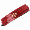 Kink - collar ajustable rojo vino detalles dorados 29-42.5 cm x 4 cm - 1