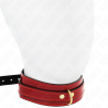 Kink - collar ajustable rojo vino detalles dorados 29-42.5 cm x 4 cm - 3