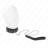 Kink - collar con correa 105 cm de piel de pvc remache de diamantes de imitaciãn 41.5 x 4 cm - 2