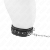 Kink - collar con correa 105 cm de piel de pvc remache de diamantes de imitaciãn 41.5 x 4 cm - 4