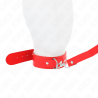 Kink - collar con correa 116 cm fino rojo ajustable 32-50 cm x 8 cm - 5