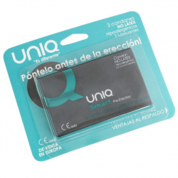 Uniq smart preservativos pre-erección sin latex 3 unidades