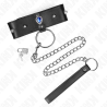 Kink - collar con correa 65 cm con diamantes azules ajustable 36-43 cm x 5 cm - 1