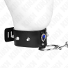 Kink - collar con correa 65 cm con diamantes azules ajustable 36-43 cm x 5 cm - 3
