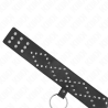 Kink - collar con correa 65 cm con tachuelas plateadas modelo 3 ajustable 36-43 cm x 5 cm - 6