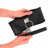 Kink - collar con correa 65 cm ancho negro ajustable 40-55 cm x 10 cm - 1