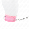 Kink - collar con correa 65 cm con restricciones rosa ajustable 36-42 cm x 5.5 cm - 4