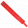 Kink - collar con correa 65 cm con restricciones rojo ajustable 36-42 cm x 5.5 cm - 6