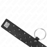 Kink - collar con correa 65 cm con tachuelas plateadas modelo 5 ajustable 36-43 cm x 5 cm - 5