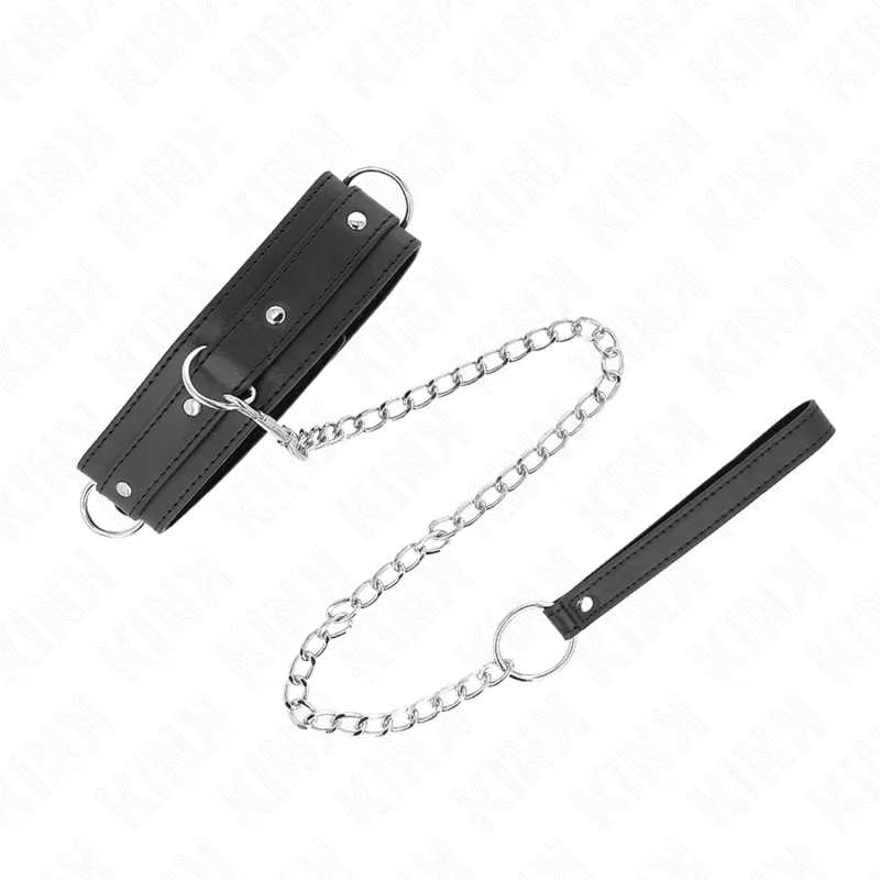 Kink - collar con correa 65 cm 3 anillos modelo 1 ajustable 38-49 cm x 5 cm Kink - collar con correa 65 cm 3 anillos modelo 1 ajustable 38-49 cm x 5 cm