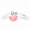 Kink - mordaza forma chupete 5.5 x 4 cm rosa ajustable 43-60 cm - 1