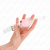 Kink - mordaza forma chupete 5.5 x 4 cm rosa ajustable 43-60 cm - 3