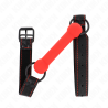 Kink - mordaza forma de hueso con correa polipiel rojo ajustable 41-57 cm - 1