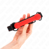 Kink - mordaza forma de hueso con correa polipiel rojo ajustable 41-57 cm - 2