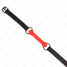Kink - mordaza forma de hueso con correa polipiel rojo ajustable 41-57 cm - 3
