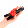 Kink - mordaza de bola 4.5 cm transpirable simplicity rojo 62 x 1.5 cm - 3