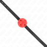 Kink - mordaza de bola 4.5 cm transpirable simplicity rojo 62 x 1.5 cm - 4