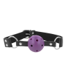 Kink - mordaza de bola 4 cm transpirable con doble remache morado 62 x 2.5 cm ajustable 42-58 cm - 1