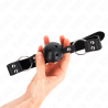 Kink - mordaza de bola 4 cm transpirable con doble remache modelo 1 negro 62 x 2.5 cm ajustable 42-58 cm - 2