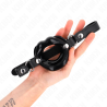 Kink - mordaza labial 8 cm con correa de polipiel negro 63 x 2 cm ajustable 39-58 cm - 2