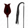 Kink - plumas de pollo para cosquillas con forma cuerno de criada negro 36 cm - 5