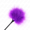 Plumero Kink morado, primer plano de las plumas