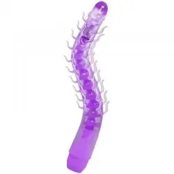 Flexi vibe sensual spine bendable vibrating dildo lila 23.5 cm
