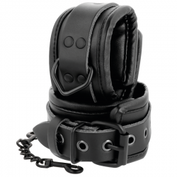 Darkness - esposas ajustables tobillos leather negro