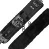 Darkness  esposas cuero ajustables pies negro - 6